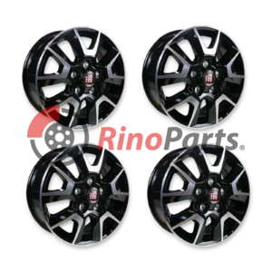 1374083080 light metal rim set black silver 16 inch original - 1374083080