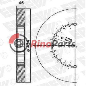 3092710 brzdový kotúč - 021249