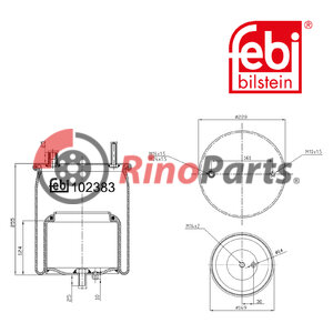 21224751 Air Spring with steel piston