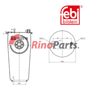 960 320 01 57 S1 Air Spring without piston