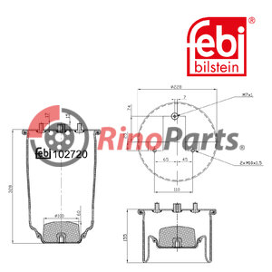 5 0004 2606 Air Spring without piston