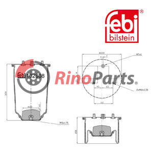 5 0004 2666 Air Spring without piston