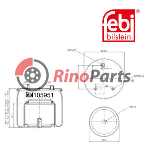 1794 427 Air Spring with steel piston