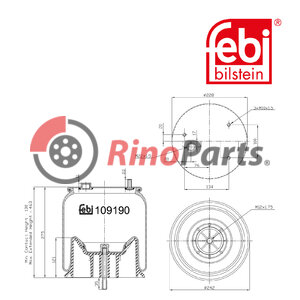 1931 612 Air Spring for lifting axle