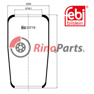 0818 225 Air Spring without piston