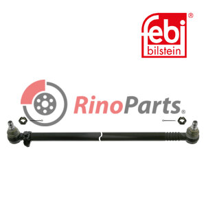 357 460 10 05 Drag Link with castle nuts and cotter pins