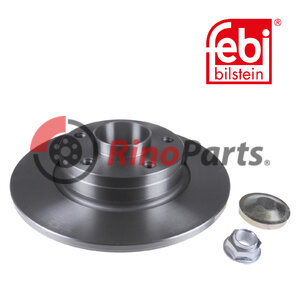 77 11 130 076 S1 Brake Disc with wheel bearing, ABS sensor ring, axle nut and dust cap