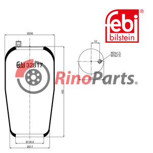 942 328 00 01 Air Spring without piston