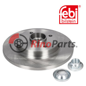 4249.46 S1 Brake Disc with wheel bearing, ABS sensor ring, axle nut and dust cap
