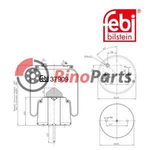 1 440 305 Air Spring with steel piston