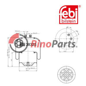 942 320 52 21 Air Spring with steel piston