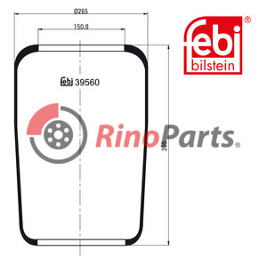 363 328 00 01 Air Spring without piston