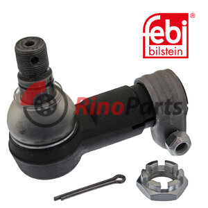 1604 105 Tie Rod / Drag Link End with castle nut and cotter pin