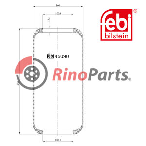 000 328 01 01 Air Spring without piston