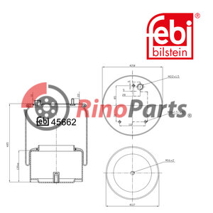 1153 934 Air Spring with steel piston