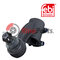 0 310 979 Tie Rod End with castle nut, cotter pin, locking nuts and bolts