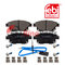 1 819 638 Brake Pad Set with additional parts