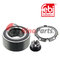 40 21 096 97R Wheel Bearing Kit with ABS sensor ring, axle nut and locking ring