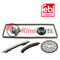 13 0C 118 63R Timing Chain Kit for camshaft, with guide rails and chain tensioner