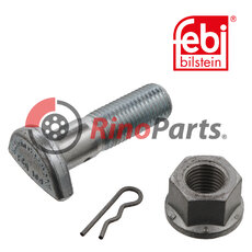 Cup Head Bolt with wheel nut and cotter