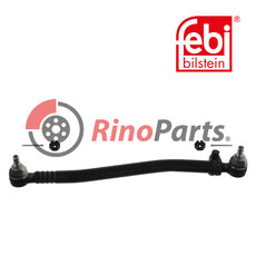 668 460 11 05 Drag Link with castle nuts and cotter pins, from steering gear to 1st front axle