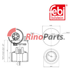21321520 Air Spring with steel piston and piston rod