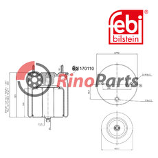 20554763 Air Spring with steel piston