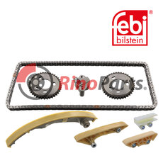 1 099 874 S3 Timing Chain Kit for camshaft, with guide rails and chain tensioner