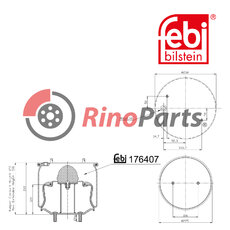 23114080 Air Spring with steel piston