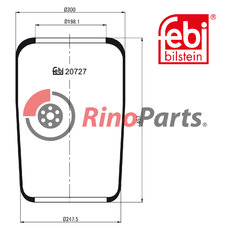 81.43601.0057 Air Spring without piston