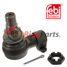 8151876 Angle Ball Joint for steering hydraulic cylinder with castle nut and cotter pin