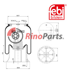 1 865 753 Air Spring with aluminium piston