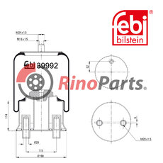 942 320 45 21 Air Spring with steel piston