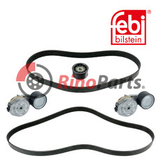 74 85 130 484 Auxiliary Belt Kit with belt tensioner and guide pulley